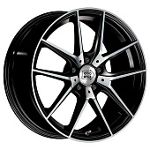 Легковые шины б/у 1000 Miglia MM041 7.5x17 5*112 ET45 DIA66.6 Black Polished Литой купить с бесплатной доставкой в пункты выдачи в Петербурге
